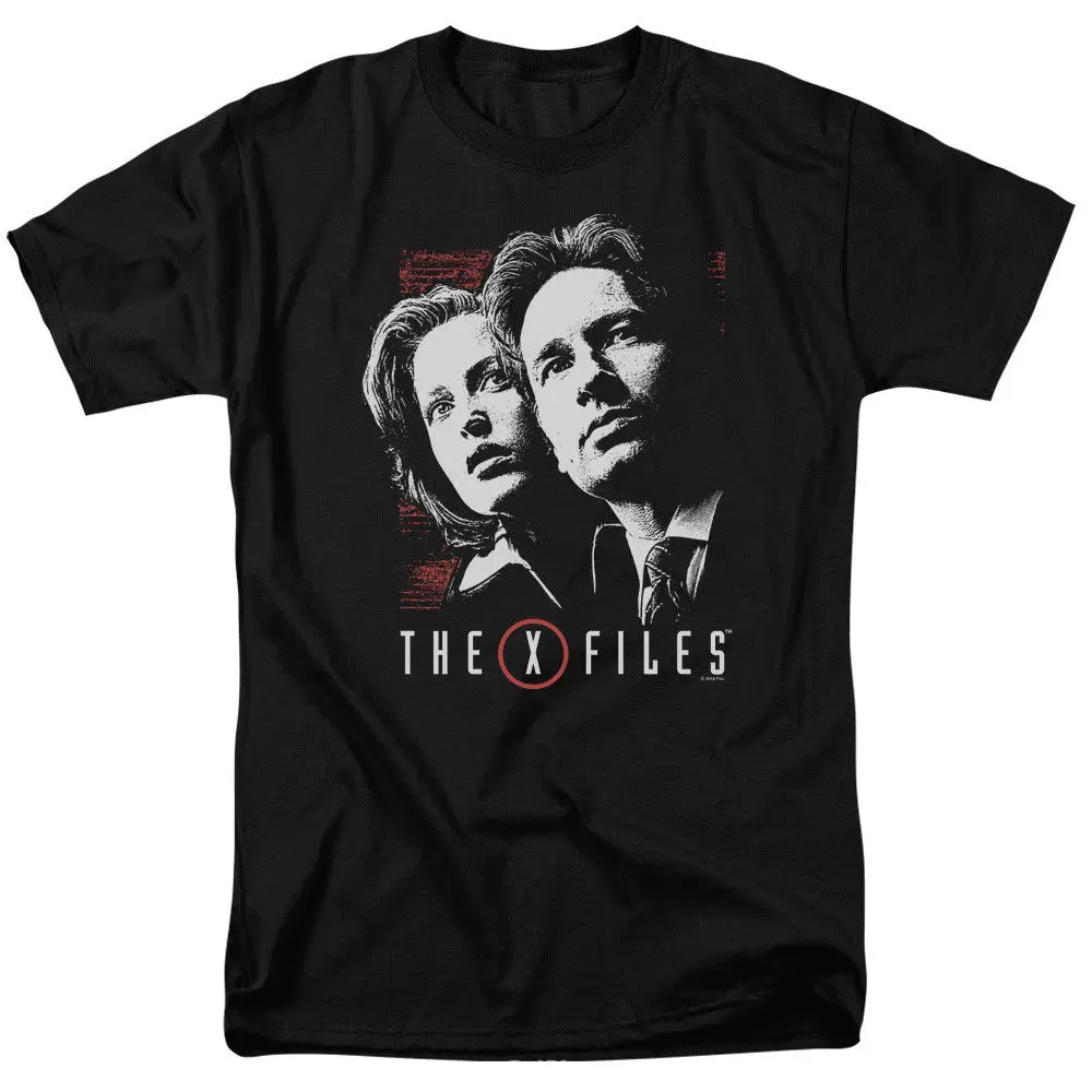 X file Mulder And Scully Лицензированная взрослая футболка крутая Повседневная мужская