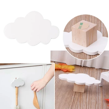 

Cute Cloud Hooks Wooden Clothes Hanger Wall Decor Children Bedroom Pendant
