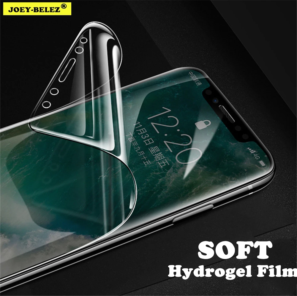 

Soft Full Cover Screen Protector For iPhone 6S 7 8 Plus Hydrogel Film For iPhone 7 8 6 Plus Xs Max X XR Film Not Tempered Glass