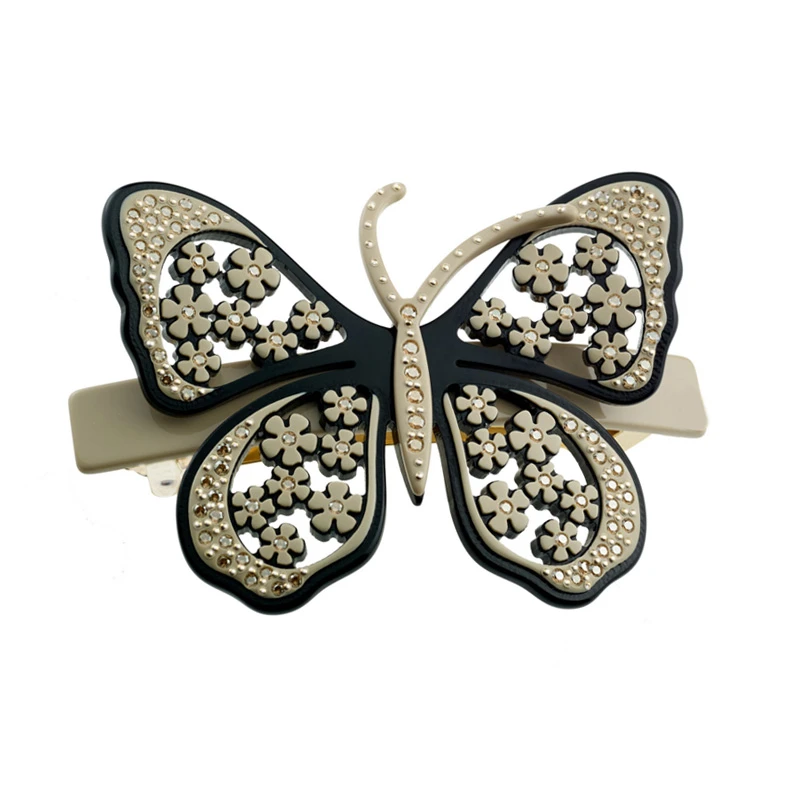 Women Bridal Metal French Barrette Butterfly Dragonfly Hair Clip Accessories