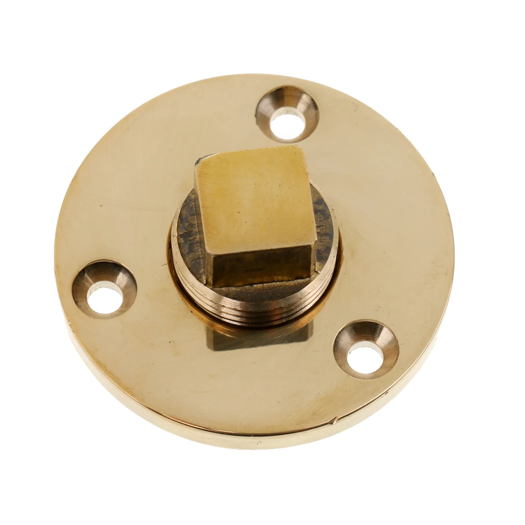 Bronze Garboard Marine Boat Yacht Screw Drain Plug Fits 1 Inch Diameter Hole for Inflatable Fishing Boat Dinghy Accessories