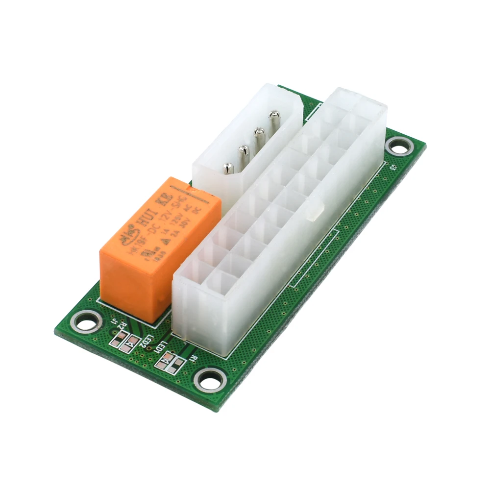 TISHRIC 10 шт. 24Pin ATX к 4Pin Molex удлинитель Add2psu двойной блок питания кабель стартера