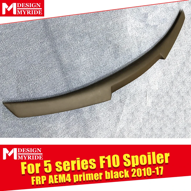 F10 AEM4 стиль спойлер FRP Неокрашенный праймер черный подходит для 520i 525i 528i 530i 535i
