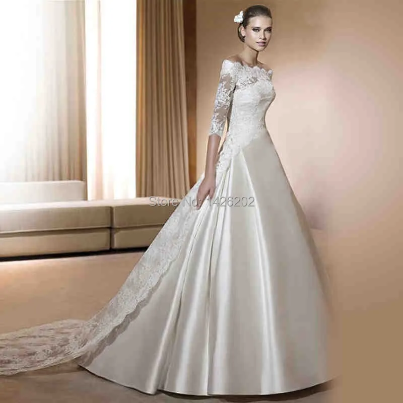 pearl white wedding gowns