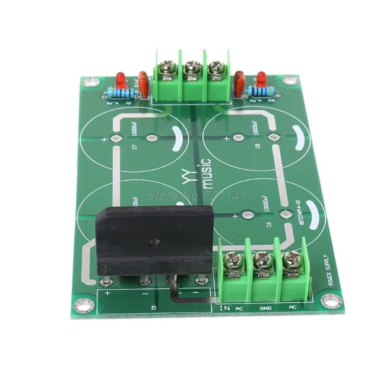 

Dual Power Rectifier Filter Power Supply Module Empty Circuit Board For TDA8920 LM3886 TDA7293 Amplifier Dropship