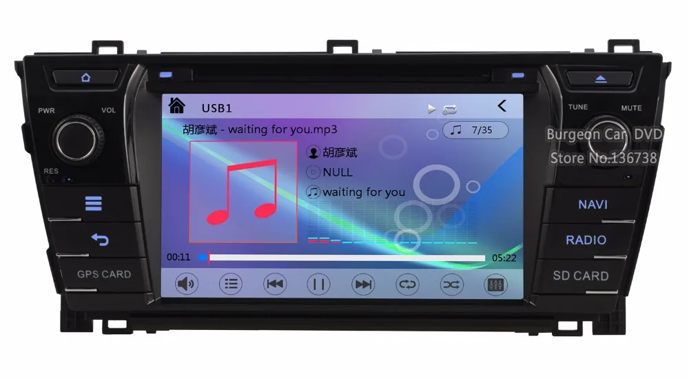Flash Deal HD Touch Screen Car DVD Player for Toyota Corolla 2013 2014 2015  Bluetooth iPhone5 1080P USB Radio Stereo GPS Navigation System 1