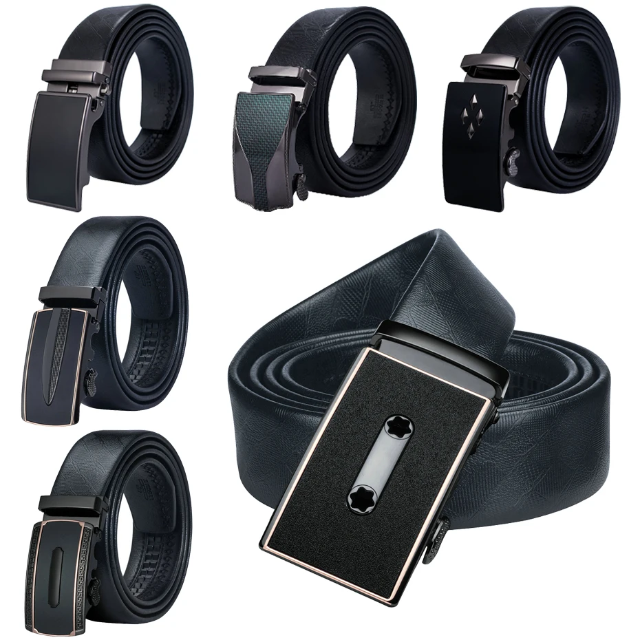 DiBanGu Automatic Genuine Leather Belt Male Black Belts Genuine Leather Belts For Men Fashion Gift Box Dropshipping Wholesale
