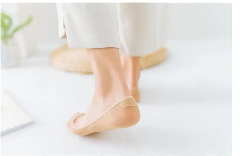 Новые летние тонкие носки половина висит Носки ice шелковые подвязки Носки стопы толстые износостойкие