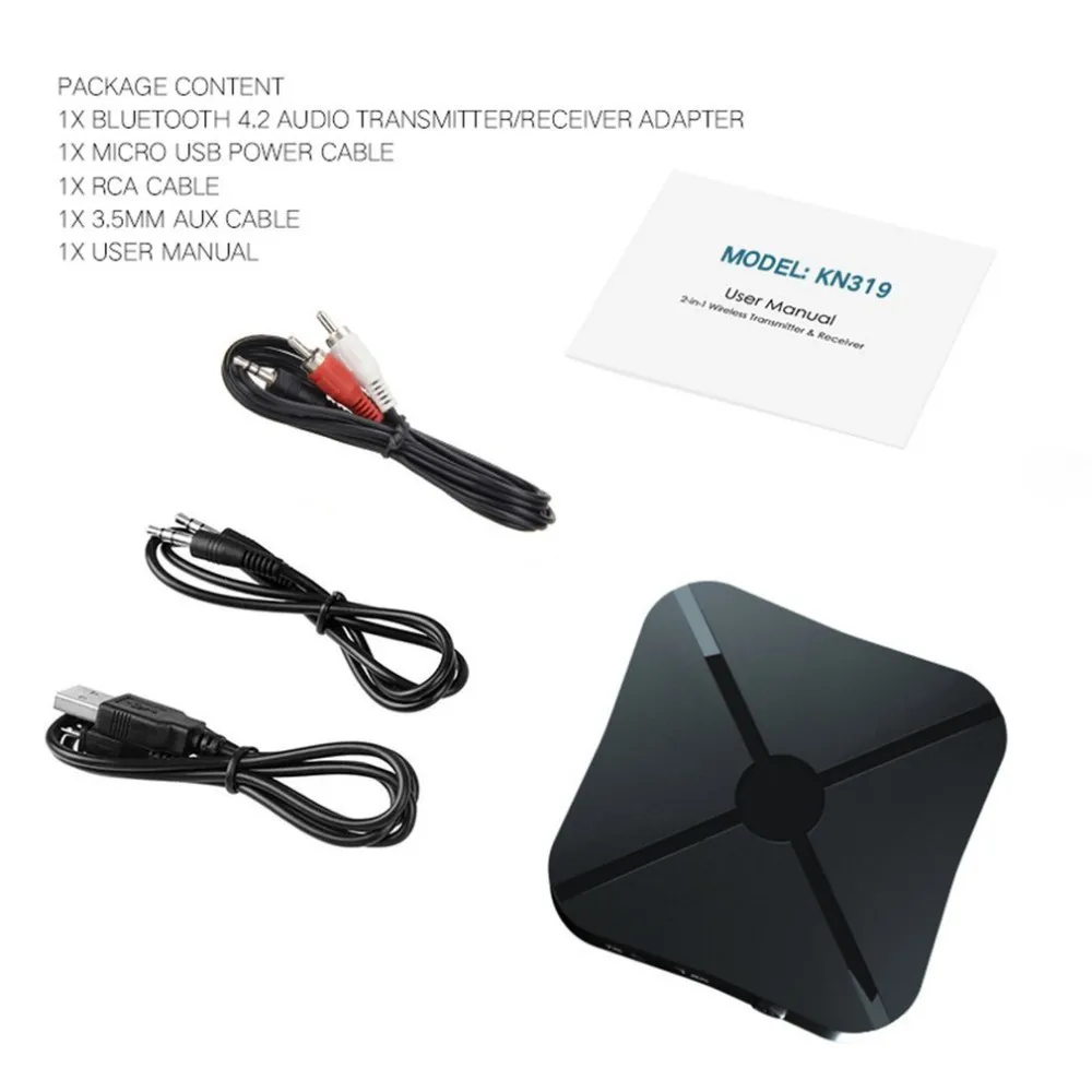 

Wireless Bluetooth Receiver Transmitter 4.2 Adapter Audio 3.5mm AUX For PC Smartphone PK B6