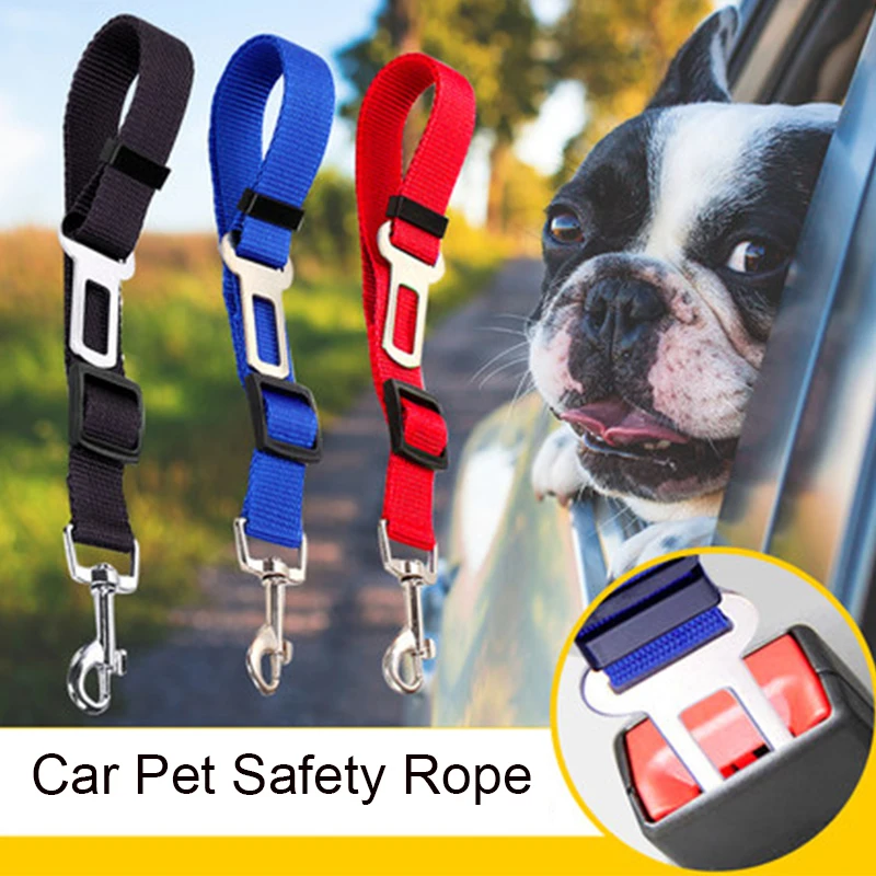 

Pet Car Seat Belt Car Interior Accessories For Girls Ornament Pendant Dashboard Decoration Dog Cat Leash Safety Rope