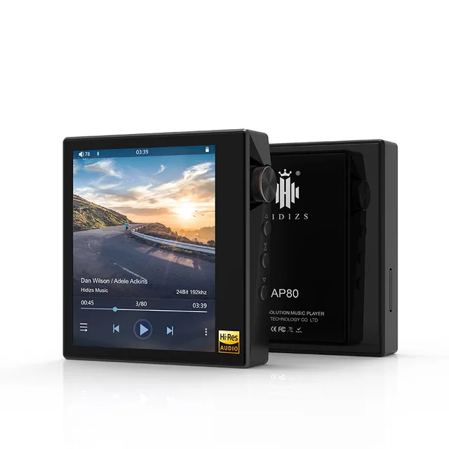 Hidizs AP80 Hi-Res ES9218P Bluetooth HIFI музыкальный mp3-плеер LDAC USB DAC DSD 64/128 fm-радио HibyLink FALC DAP Hi-Res Apt-X - Цвет: BLACK