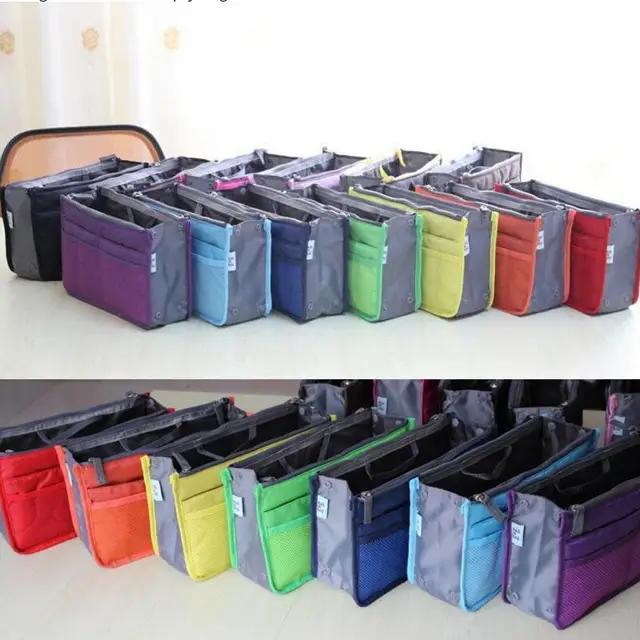 New Fashion Las Zipper Small Bag Women S Cosmetic Organizer Multi New Fashion Las Zipper Small Bag Women S Cosmetic Organizer Multi Functional Insert Purse Large Makeup Storage