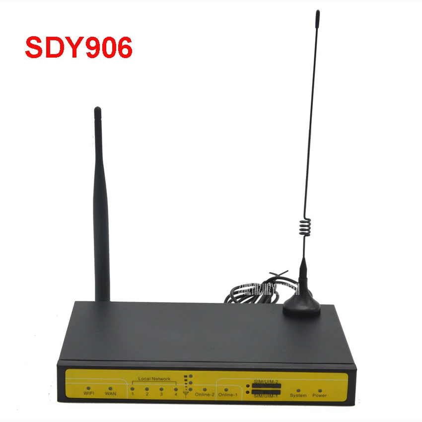 SDY906 dual sim active/active load balancer 4G LTE router for ATM Kiosk