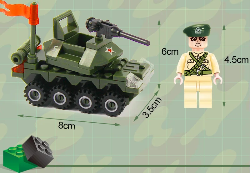805 69pcs Military Constructor Model Kit Blocks Compatible LEGO Bricks Toys for Boys Girls Children Modeling 805 69pcs Military Constructor Model Kit Blocks Compatible LEGO Bricks Toys for Boys Girls Children Modeling