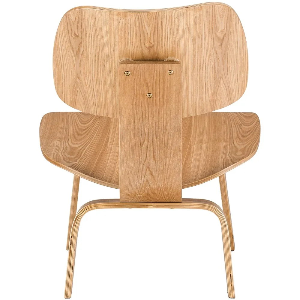 Литое фанерное кресло для отдыха с деревянными ножками из ясеня, натуральное дерево, мебель для гостиной, Середина века, деревянный стул с акцентом, Реплика