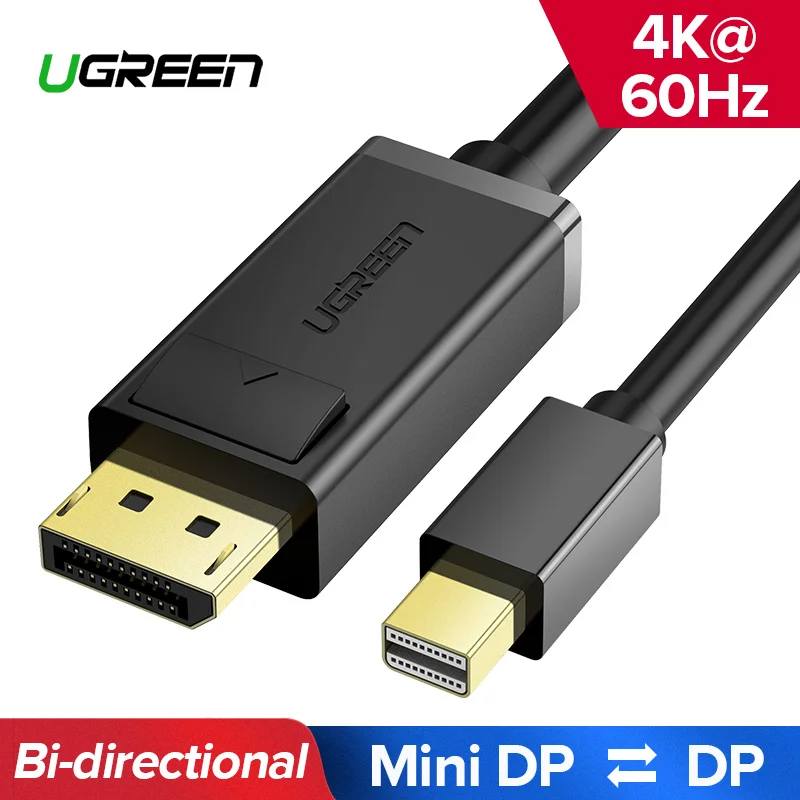 Ugreen Thunderbolt 1/2 Mini Displayport to DisplayPort 1.2 Cable Adapter Mini DP to DP Converter for Macbook Pro Air Projector