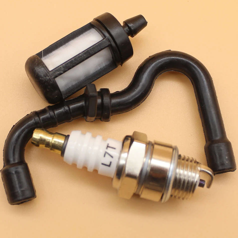 

Gas Fuel Line Hose Filter Spark Plug L7T For ST MS180 MS170 017 018 Chainsaw Rep 1130 358 7700 / 11303587700
