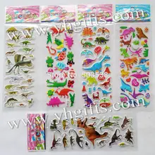100 листов(2400 шт. наклейки)/много. ПВХ Съемный динозавра Юрского периода наклейки, Классические игрушки. дети DIY. домашнего декора, продвижение игрушки