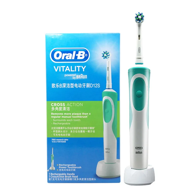 

Oral B Electric Toothbrush Rechargeable Vitality Adult Toothbrush or Replacement Teeth Brush Heads Imported from German