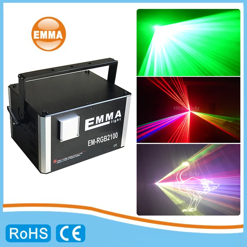 Outdoor dj laser lights 10000mw 10 watt full coor rgb animation stage