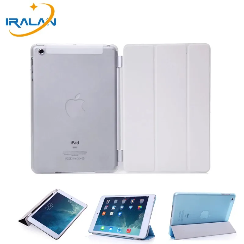Ультра тонкий прозрачный назад Магнитная чехол для нового IPad 9 7 2017 2018 A1822 Смарт