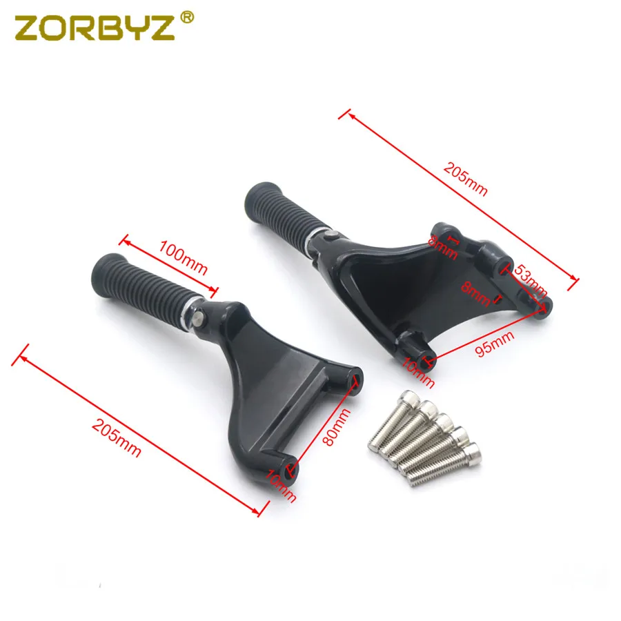 ZORBYZ задние Пассажирские подножки для ног Набор крепления педали Harley Sportster IRON XL 883