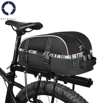 

ROSWHEEL 141416 Mountain Road Bike Bicycle Cycling Rear Seat Rack Trunk Bag Pack Saddle Bag Pannier Carrier Shoulder Bag 8L