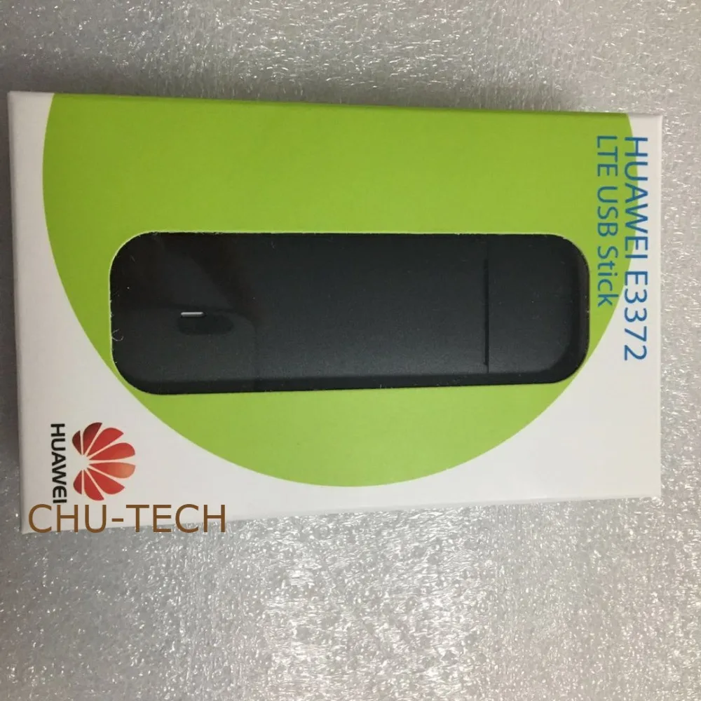 Разблокированный Huawei E3372 Новый USB модем 4G LTE 150 Мбит/с с двумя антеннами поддержкой
