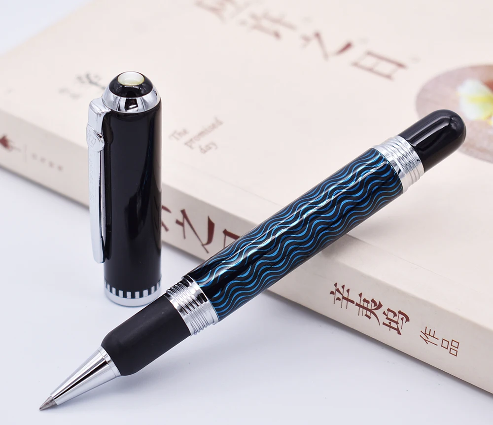 

Duke 669 Roller Ball Pen , Beautiful Green Ripple Pattern Smooth Refill Writing Pen Business , Office , Home Supplies