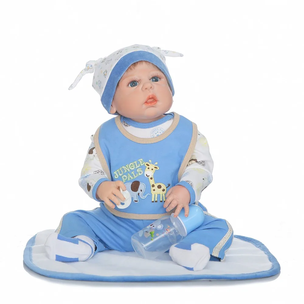 Кукла bebe boy reborn bonecas 23 дюйма ручная работа Реалистичная Reborn силиконовый виниловая