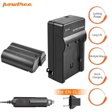 1xEN-EL15 ENEL15 EN EL15 Camera Battery+Charger+Car Charger For Nikon DSLR D600 D610 D800 D800E D810 D7000 D7100 D7200 V1 L10 1xEN-EL15 ENEL15 EN EL15 Camera Battery+Charger+Car Charger For Nikon DSLR D600 D610 D800 D800E D810 D7000 D7100 D7200 V1 L10