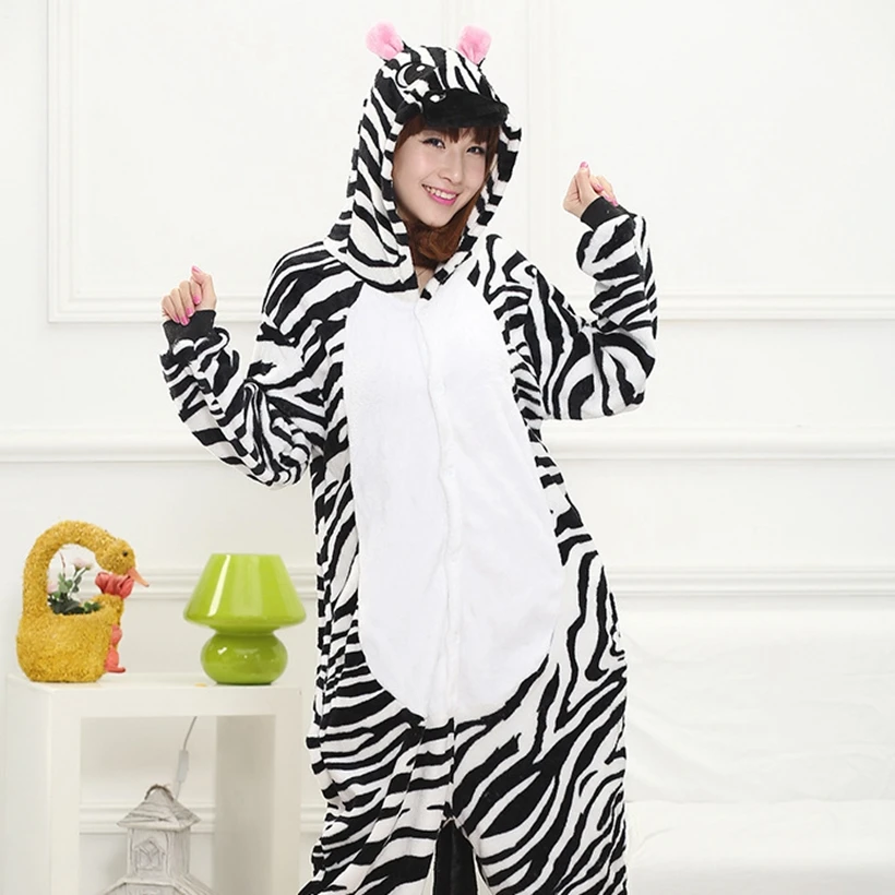Zebra Pajama Suit For Kids Animal Onesie Winter Warm Flannel Sleepwear Hooded Anime Kigurumi Cosplay Costume Party Cute Fantasy Zebra Pajama Suit For Kids Animal Onesie Winter Warm Flannel Sleepwear Hooded Anime Kigurumi Cosplay Costume Party Cute Fantasy
