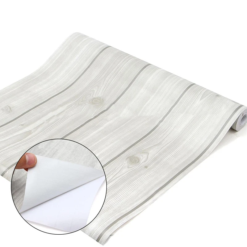 JX-LCLYL 10m New Wood Grain Peel&Stick Contact Paper Self Adhesive Furniture Film Decor