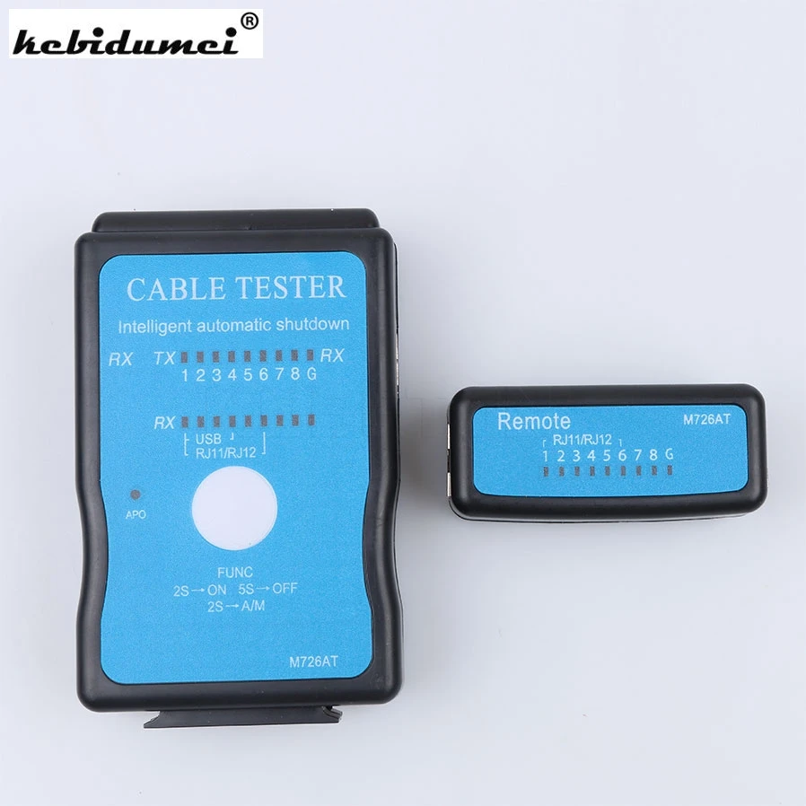 

kebidumei USB Cable Tester RJ45 RJ11 RJ12 LAN Network Cable Tester Network Ethernet CAT5 CAT5e Networking Tool Tracker Finder