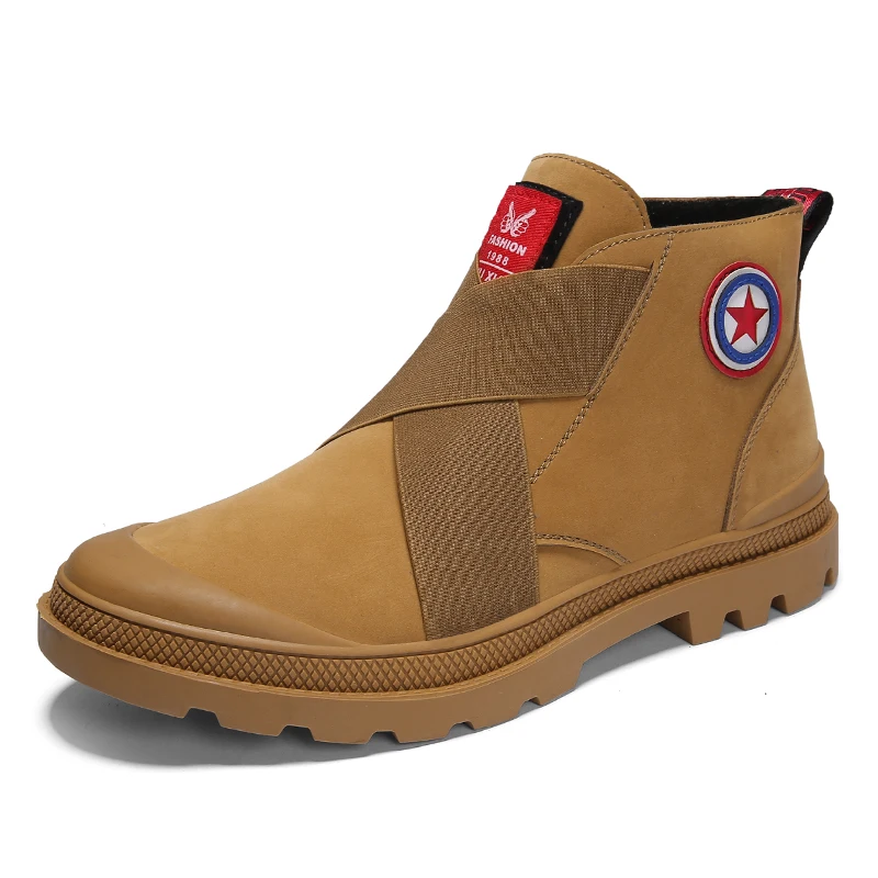 Fotwear/мужские ботинки Классические уличные кожаные ботильоны Мужская