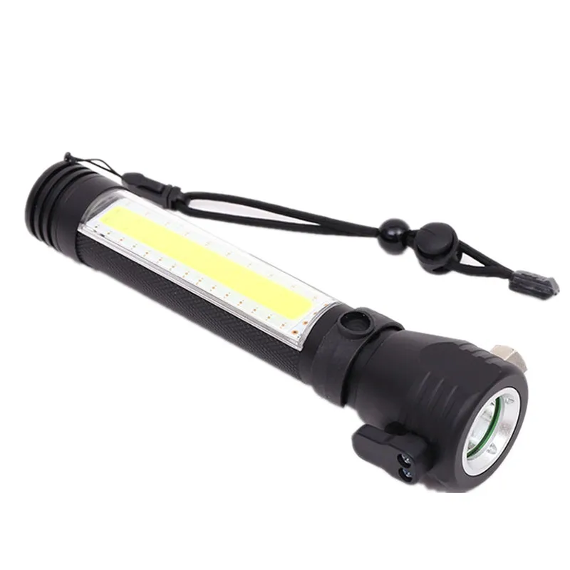Multifunctional Safety Hammer Flashlight Outdoor Emergency Rescue Tool Lamp For Hiking Traveling Portable Lamps Torches Lights | Лампы и