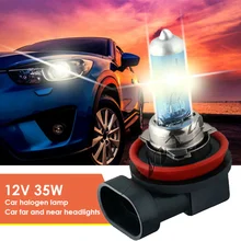 1 шт. супер белая галогенная лампа H7 галогенная лампа 55 Вт H8 H11 Автомобильная фара 12 В авто лампа 6500 к 22 Вт кварцевая стеклянная лампа