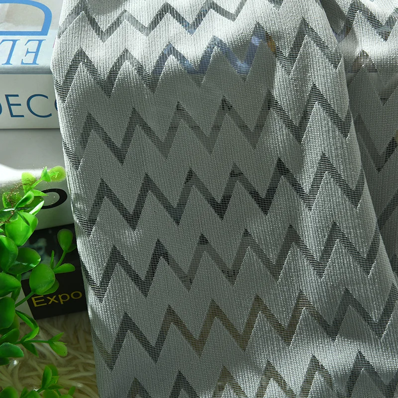Modern Striped Tulle Curtains For Living Room Window Luxury Semi Sheer Curtains For Bedroom Treatments Voile Drapes Fabric Modern Striped Tulle Curtains For Living Room Window Luxury Semi Sheer Curtains For Bedroom Treatments Voile Drapes Fabric