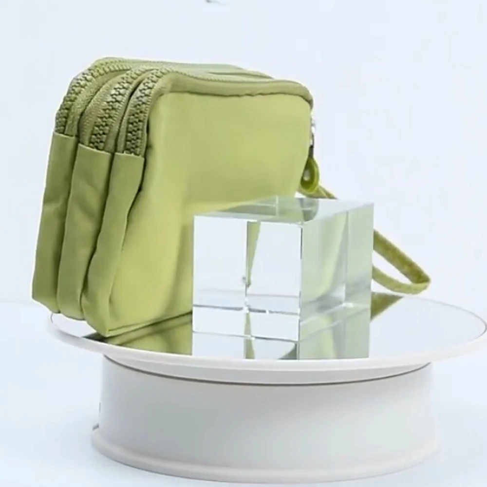 Новое поступление Для женщин, 3 однотонных Слои холст портмоне бумажник с застежкой-молнией чехол-Сумочка для телефона с отделением для подарка