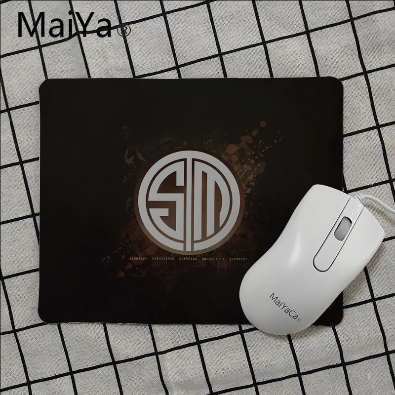 Maiya Team Solomid TSM логотип клавиатуры коврики для игровой мыши резиновый ПК игровой коврик для мыши - Цвет: No Lock Edge18x22cm