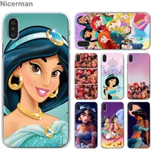 Капа Аладдин Принцесса Жасмин чехол для телефона s для Apple iPhone 7 8 Plus 6 6s Plus X XS XR XS MAX 5 5S чехол для телефона Coque