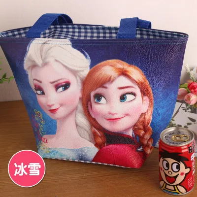 Disney cartoon Frozen children bag student Elsa waterproof package girl boy kid portable bag Storage lunch box handbag princess