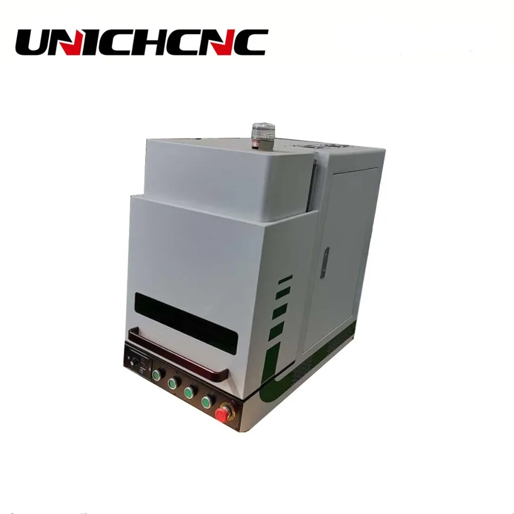 UNICHCNC вращающаяся машина для волоконного лазера 20 Вт 30 Вт/цветной металлический