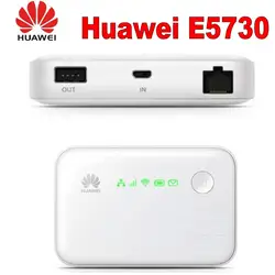Huawei E5730 43,2 Мбит 3g Мобильный Wi-Fi точки доступа с Ethernet Порты и разъёмы и 5200 мАч Мощность банк 3g в Европе, азии, Ближний Восток и Африка