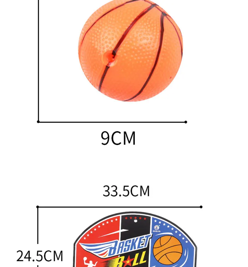 Мини-Баскетбольный обруч, набор игрушек для детей, Детский Надувной пластиковый мяч, для улицы, анти-стресс, спортивная игра, пляжный детский внутренний насос