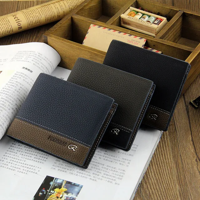 New Arrival Brand Men Wallets Fashion Male Clutch Wallet Quality PU