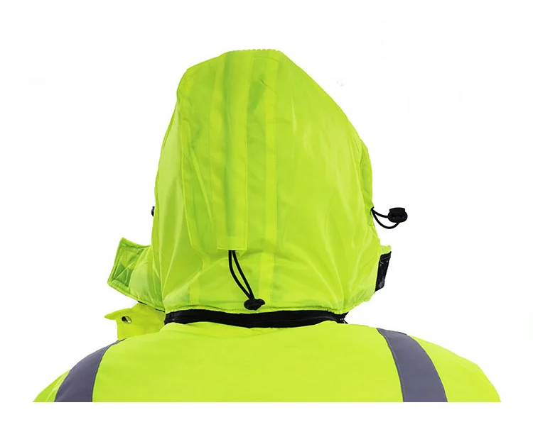 Winter Reflective Safety Jacket Road Traffic Waterproof Windproof Warm Coat Worker Repairman Outdoor Working Protective Clothing (3)