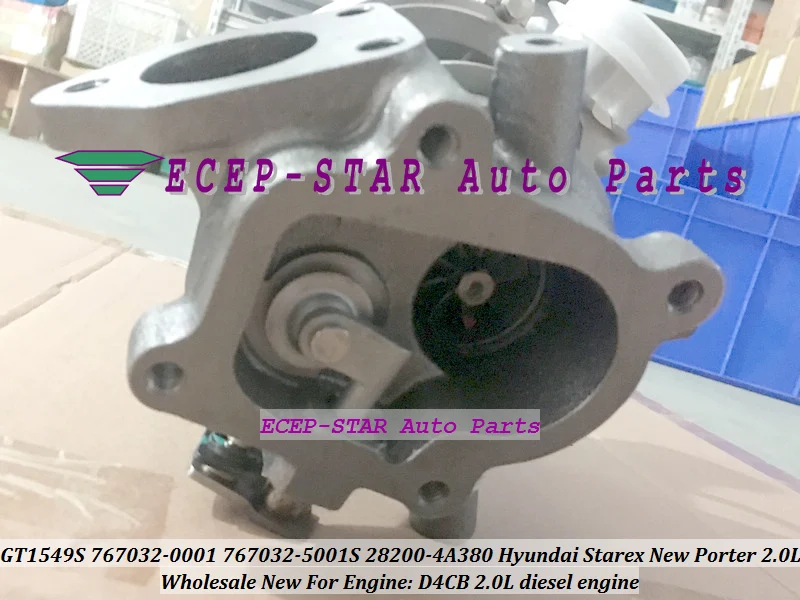 Turbo GT1549S 767032 767032-0001 767032-5001S 28200-4A380 For Hyundai Starex New Porter D4CB 2.0L Turbocharger (3)