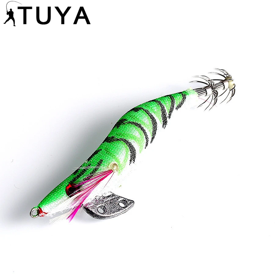  TUYA 1pcs 10cm/11.3g Fly Fishing Lure Shrimp Lure Fishing Bait Tackle Hooks For Squid Tackle Swim B