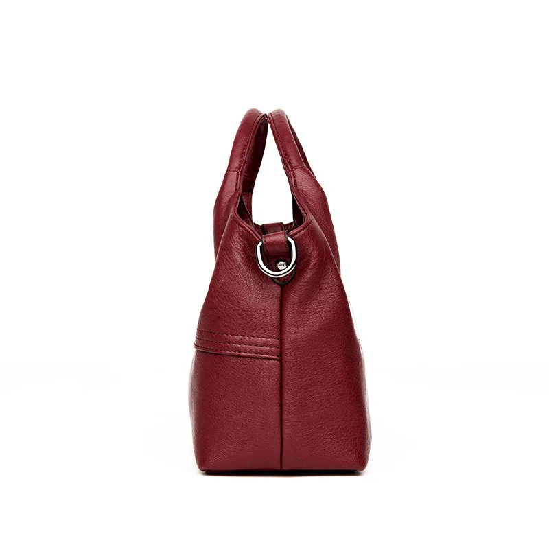 الأزياء خليط حقيبة كتف المرأة العلامة التجارية الفاخرة مصمم لينة جلد الغنم Crossbody حقيبة السيدات حقيقية حقائب يد جلدية